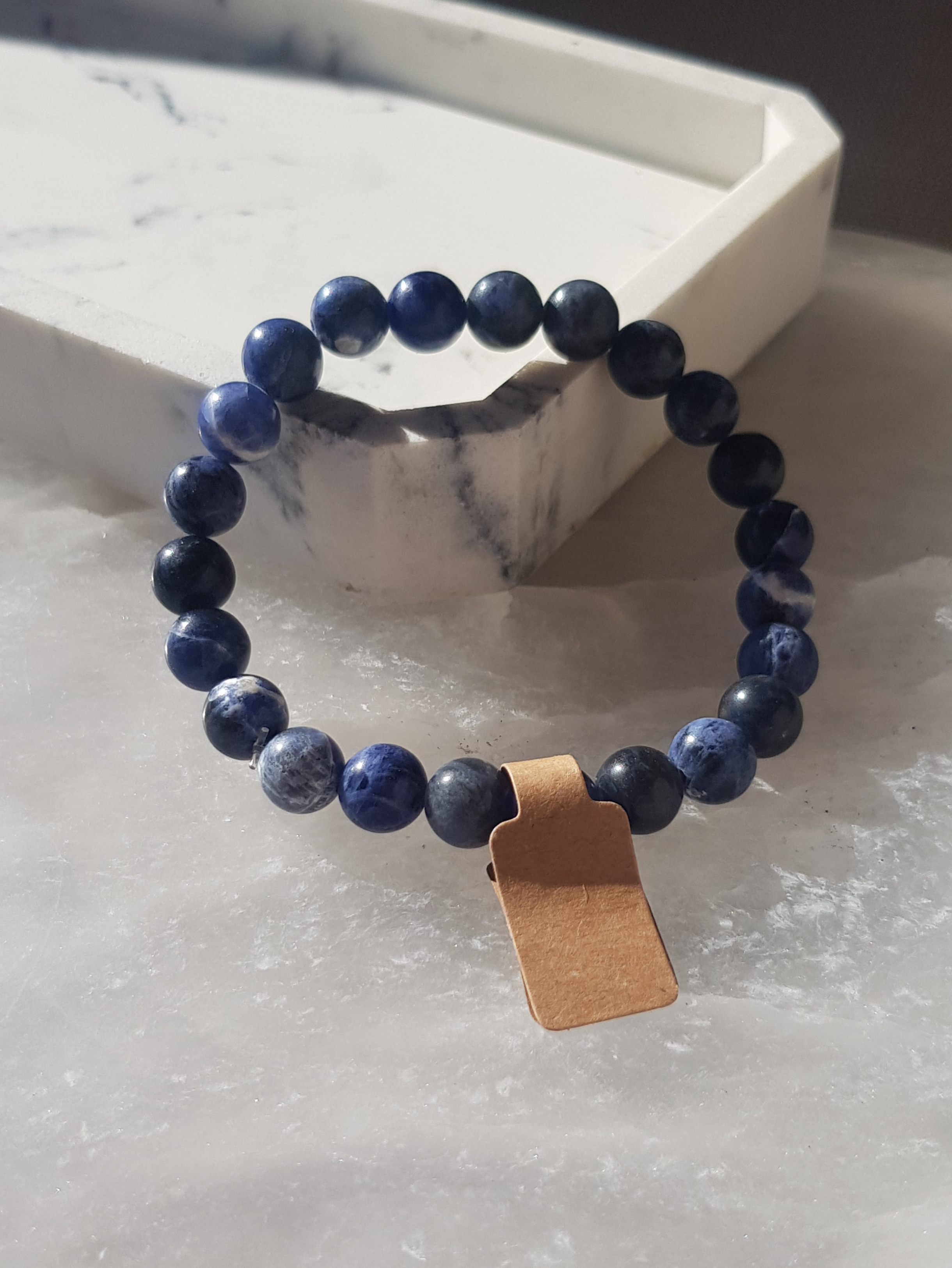 A genuine Sodalite crystal bracelet for men women with minerals sizes your lucky charm quartz (kopia)