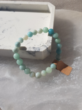 A genuine Amazonite crystal bracelet for men women with minerals sizes your lucky charm quartz